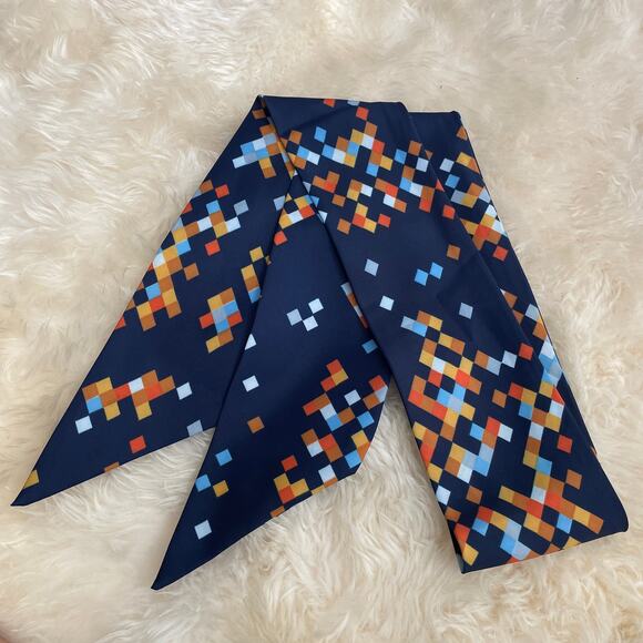 10-Piece Vintage Scarf Lot | Silk, Italy, Japan, Echo, Hand-Rolled, Rare Mix - Picture 6 of 16